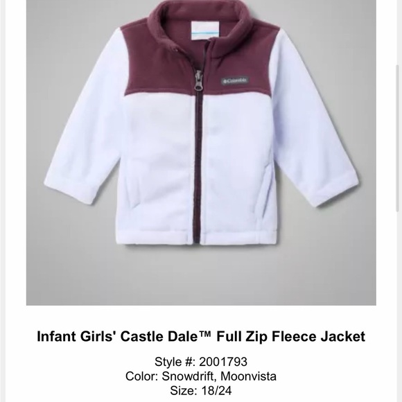 Columbia Other - Girls NWT Columbia 18-24 Month Castle Dale Fleece Jacket